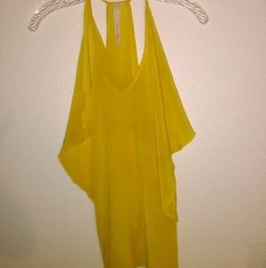 Canary yellow 💯 silk stylish tank top